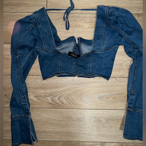 Akira Jean Denim Top - Picture 4 of 4
